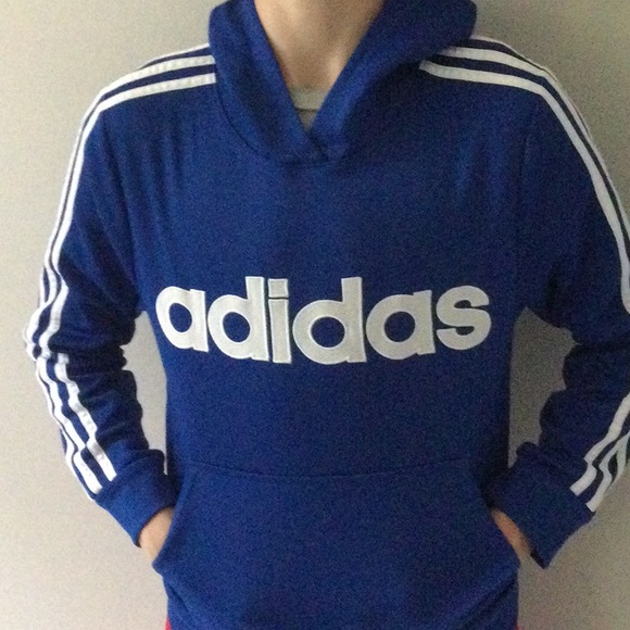 Blue Adidas Boys Sweatshirt - Picture 5 of 5